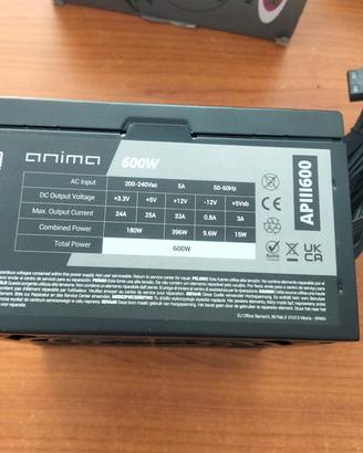 Alimentatore PC 600W Tacens Anima APIII600