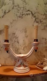 Portalampade ceramica anni 80 