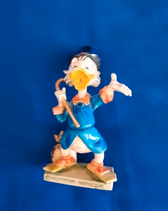 Statuetta Disney Zio Paperone dipinta a mano