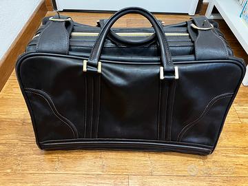 Borsa da viaggio in vera pelle artigianale