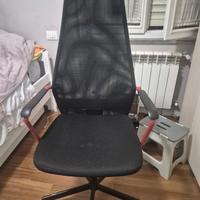 HUVUDSPELARE Sedia da gaming, nero