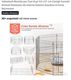 Recinto per cani-gatti-conigli….