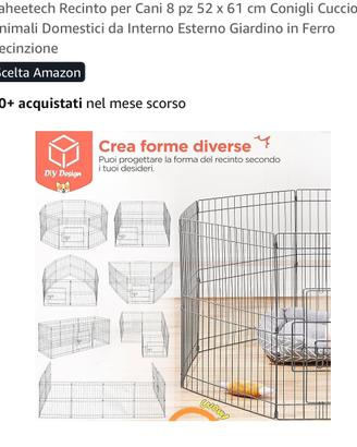 Recinto per cani-gatti-conigli….