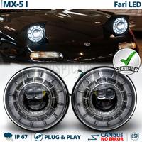 Fari LED 7'' per Mazda MX-5 1 OMOLOGATI Angel Eyes