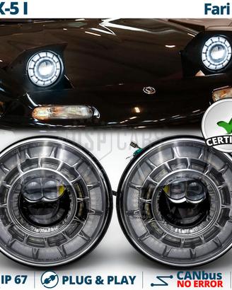 Fari LED 7'' per Mazda MX-5 1 OMOLOGATI Angel Eyes