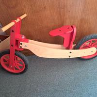 Bici in legno senza pedali