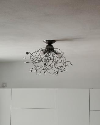 Plafoniera moderna Trilly 5 luci cristalli