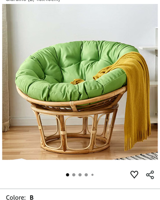 Cuscino per sedia tipo Papasan