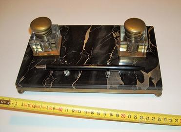 scrittoio calamaio per scrivania vintage