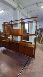 Libreria modulare vintage stile scandinavo