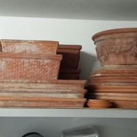 Vasi e sottovasi di terracotta varie dimensioni