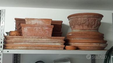 Vasi e sottovasi di terracotta varie dimensioni