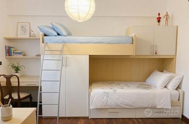 Camera Design Letto a CastelloArmadio e Scrivania