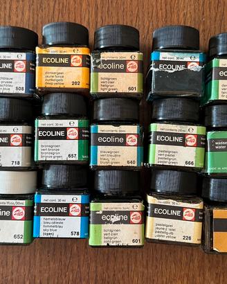 Set di Chine ecoline pelikan vintage