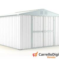 Box struttura lamiera Acciaio 327x307cm bianco
