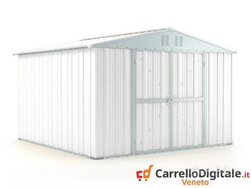 Box struttura lamiera Acciaio 327x307cm bianco