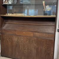 Credenza con vetrina anni '50-'60