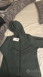 felpa nike tech verde scuro