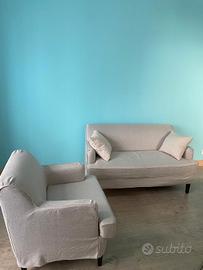 Coppia set Divanetto e Poltroncina nuovi