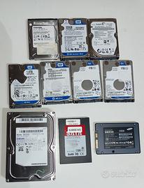 hard disk varie dimensioni 