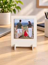 Portafoto Polaroid in Legno con Calamita personali
