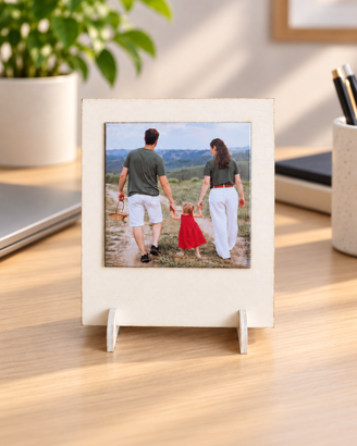 Portafoto Polaroid in Legno con Calamita personali