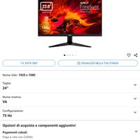 monitor gaming 24 pollici acer NITRO