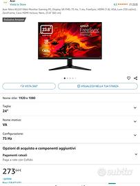 monitor gaming 24 pollici acer NITRO