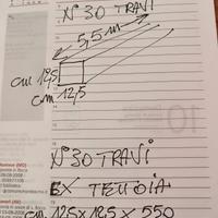 30 travi in legno ex tettoia magazzino lunghi metr