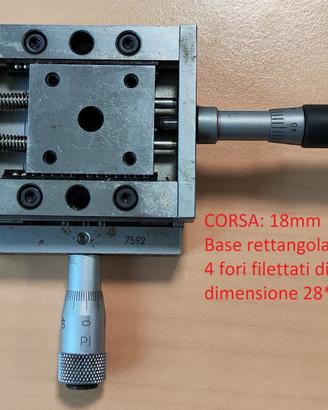 Slitta lineare micrometrica