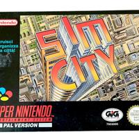 Sim City Snes Pal - Scatola Originale Gig Completa