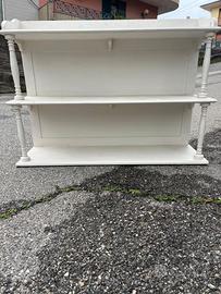 Pensile Libreria / Piattaia Shabby Chic - Legno