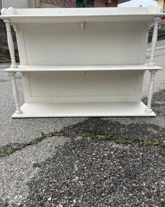 Pensile Libreria / Piattaia Shabby Chic - Legno