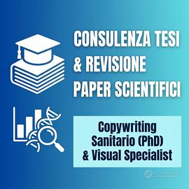 Consulente Tesi, articoli e copywriting sanitario