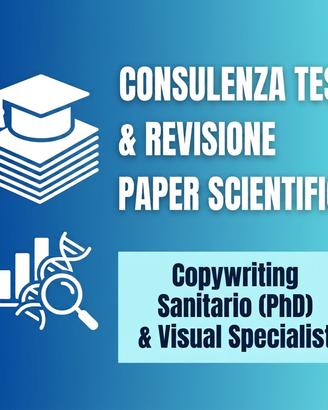 Consulente Tesi, articoli e copywriting sanitario