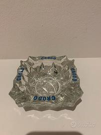 Posacenere pubblicitario in vetro acqua Crodo