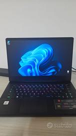 Msi notebook gaming RTX3070