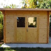 CASETTA IN LEGNO 3x3 (34mm) PORTA DOPPIA MONOFALDA