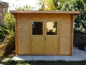 CASETTA IN LEGNO 3x3 (34mm) PORTA DOPPIA MONOFALDA