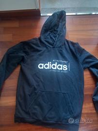 Felpa nera Adidas