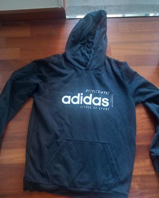 Felpa nera Adidas