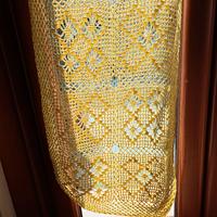 lotto 5 teli tendine uncinetto realizzate a mano 