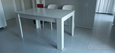 Tavolo Allungabile Bianco 140 x 90 allungabile
