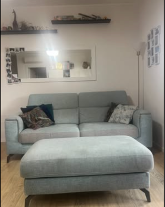 Divano Ricci Casa con pouf contenitore