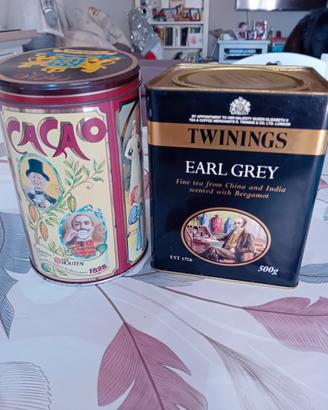 scatole di latta vintage da collezione