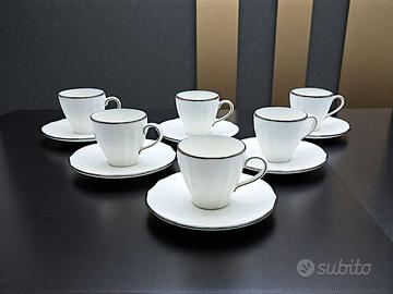 Servizio 6 Tazze Caffè Ginori Duchessa - Virginia