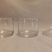 set vasi cristallo con coperchio 