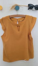 Blusa color senape taglia L