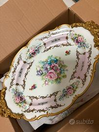 Vassoio decorativo in porcellana