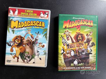 Dvd cartoni animati Madagascar 1 e 2